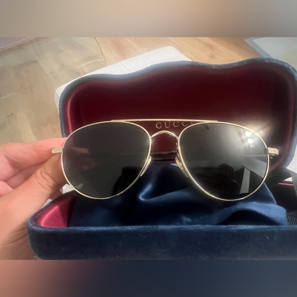 NWOT GUCCI UNISEX Gucci Unisex Oval Sunglasses
Gg0388s 007 Gold/Havana 56mm main image 6